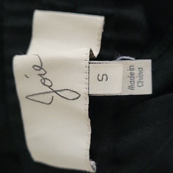 Joie Black Straight Leg Silk Trousers Small - Picture 3 of 10
